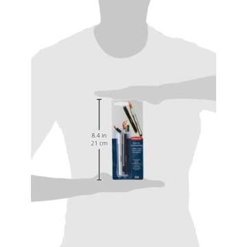 Derwent Pencil Extender Set, Silver and Black, for Pencils up to 8mm, (2300124)