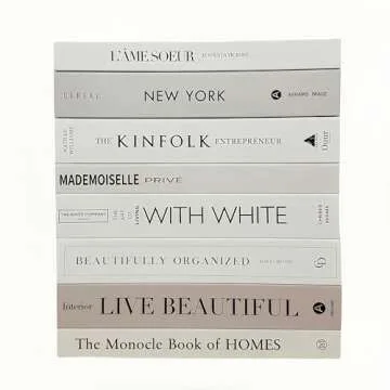 8 Pack Decorative Books, Ediactcyl Decoration Faux Books for Hardcover Home Decor | Fake Book Stacks Display for Bookshelf Room Decor (M27)