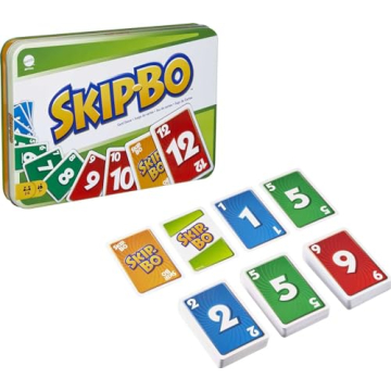 Mattel Games Skip-Bo Card Game for Family Fun and Travel