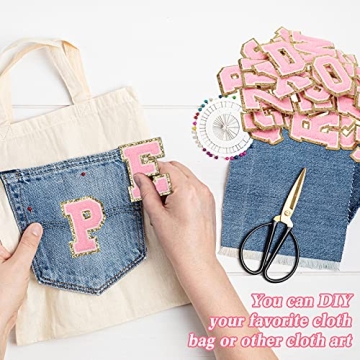 Personalize Fashion with 26 Iron-on Fabric Letters