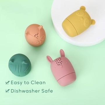 AULEGE Silicone Bath Toys, Safe & Fun for Kids