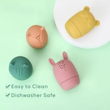 AULEGE Silicone Bath Toys, Safe & Fun for Kids