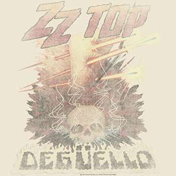 American Classics ZZ Top Rock Band Vintage Logo T-Shirt - Beige