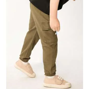 Feidoog Toddler Boys Jogger Pants 2 Pack Active Wear