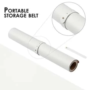 Compact Cork Desk Mat - Small Dual-Sided Desk Pad for Office and Home - Desk Organization and Accessories - Ideal for Large Mouse Pad and Small Desk Mats on Top of Desks(White,23.6"x 11.8")