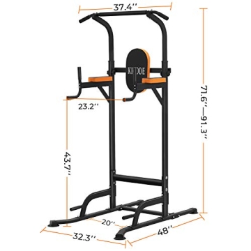 Kicode Adjustable Power Tower for Home Strength Training