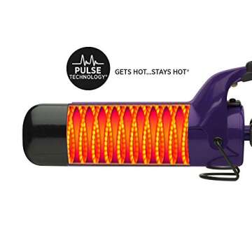 HOT TOOLS Professional Ceramic + Tourmaline Curling Iron/Wand for Healthy Looking Curls, 2 Inches