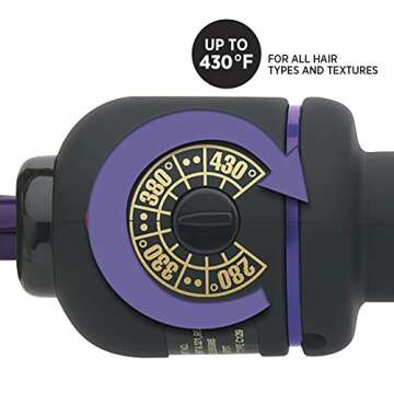 HOT TOOLS Professional Ceramic + Tourmaline Curling Iron/Wand for Healthy Looking Curls, 2 Inches