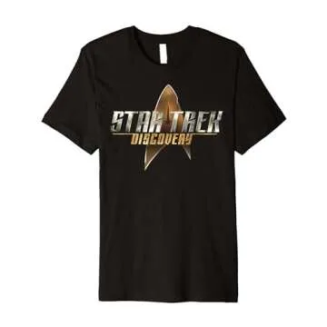Premium Star Trek Discovery Delta Shield Logo T-Shirt for All Fans