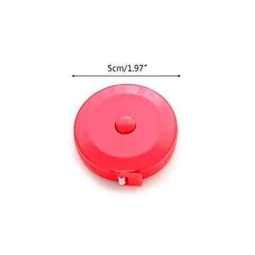fengchensety 1.5M Body Tape Measure Retractable Measuring Lock Pin Button Retract for Cloth Waist Measurement Medical Nursing Women Breast Digital Stomach Loss