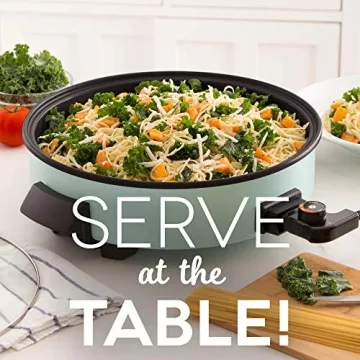 Dash Family Electric Skillet with 14 Inch Nonstick Cooking Surface