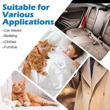 Portable Lint Remover,Reusable Cat Hair Remover，Dog Hair Remover,Lint Shaver,Carpet Scraper,Clothes Fur Fuzz Brush for Carpet,Clothing,Car Mats,Couch,Furniture Rugs Pink