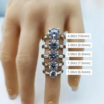 Elegant NANA Jewels 2ct Round Cut Zirconia Engagement Ring