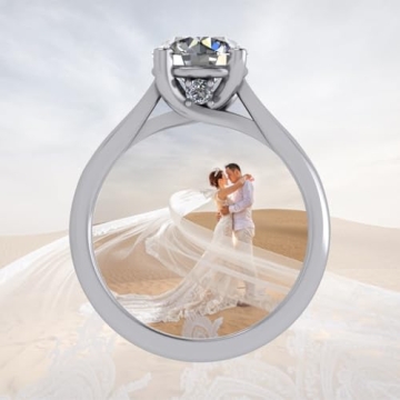 Elegant NANA Jewels 2ct Round Cut Zirconia Engagement Ring