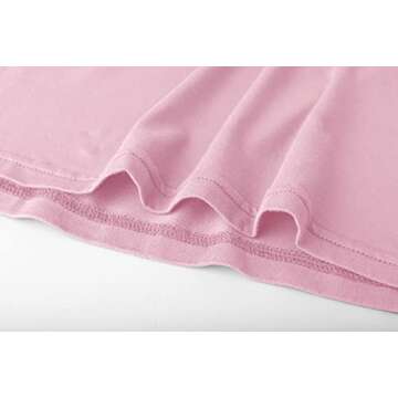 Long Sleeve Crop Tops for Women Workout Basic Clothes for Teen Ladies Fitted Slim Scoop Neck Cute Yoga Shirts (Pink, X-Large)