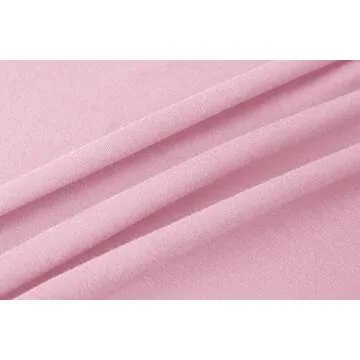 Long Sleeve Crop Tops for Women Workout Basic Clothes for Teen Ladies Fitted Slim Scoop Neck Cute Yoga Shirts (Pink, X-Large)