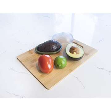 Joie Fresh Pod Avocado Storage Container with Clear Snap-On Lid, Keeps Leftover Half Flavorful and F...