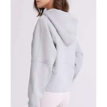 ISEEGZ Women's Fleece Lined Half Zip Hoodie - Stylish Comfort