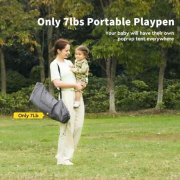 LILLEPRINS EasyPop Outdoor Playpen - Baby Play Tent Canopy