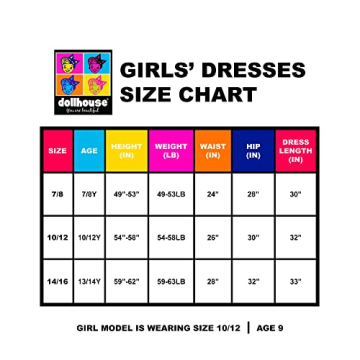 Dollhouse Denim Dress for Girls - Size 10-12