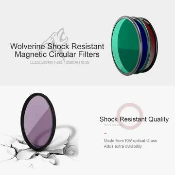 Kase 82mm Magnetic ND CPL Filters Kit for Photographers