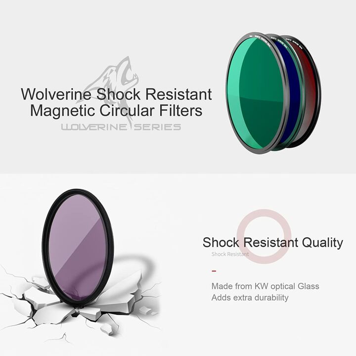 Kase 82mm Magnetic ND CPL Filters Kit for Photographers