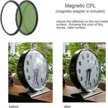 Kase 82mm Magnetic ND CPL Filters Kit for Photographers