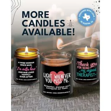 Long Distance Relationship Candle - Perfect Gift for Her and Him