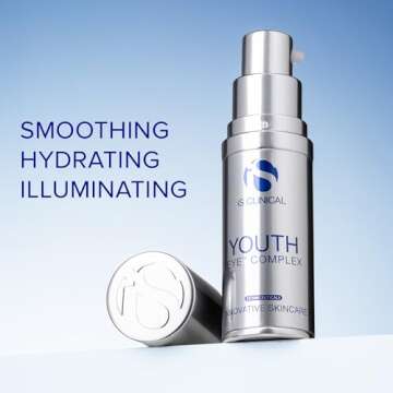 iS CLINICAL Youth Eye Complex, Anti-Aging Brightening Under Eye Cream, Reduces Puffiness, Hydrating and Firming Eye Cream