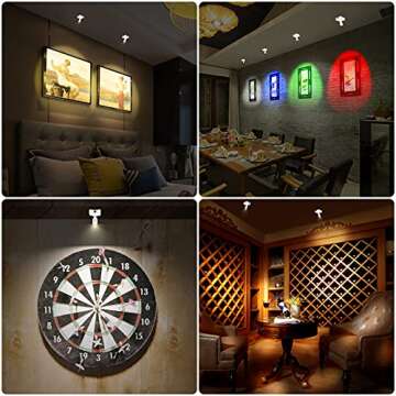 Rechargeable Picture Light with Remote Control & Colors