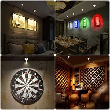 Rechargeable Picture Light with Remote Control & Colors