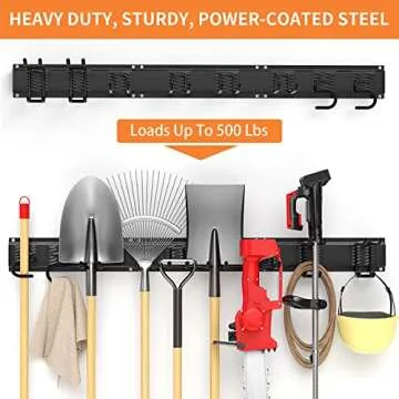 Heavy Duty Garage Tool Organizer Wall Mount Storage 11 PCS