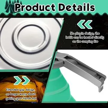 Geiserailie Camping Coffee Pot - Portable Kettle for Outdoors