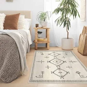 RUGGABLE Damali Washable Rug - Stylish and Easy to Clean