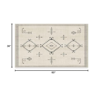 RUGGABLE Damali Washable Rug - Stylish and Easy to Clean