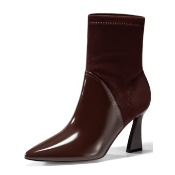 Women's Pointed Toe High Heel Ankle Boots - Comfortable & Stylish