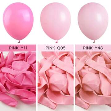 PartyWoo 50 pcs Pastel Pink Balloons for Every Occasion