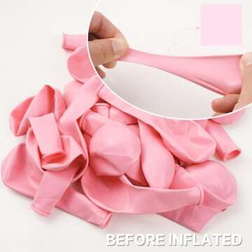PartyWoo 50 pcs Pastel Pink Balloons for Every Occasion