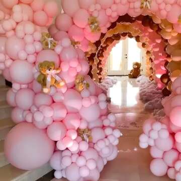 PartyWoo 50 pcs Pastel Pink Balloons for Every Occasion