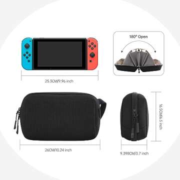 simtoper Electronic Organizer Travel Case Bag for Cables, Switch, SD card, Passport and More – Ult...