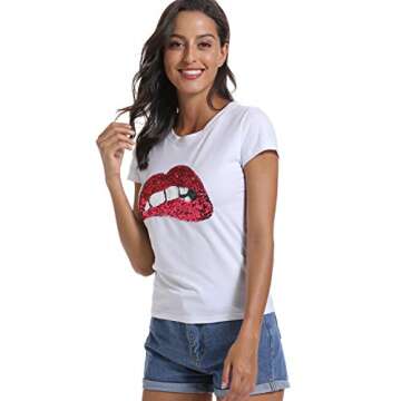 CROSS1946 Women's Cotton Graphic Tee - Summer Casual Style