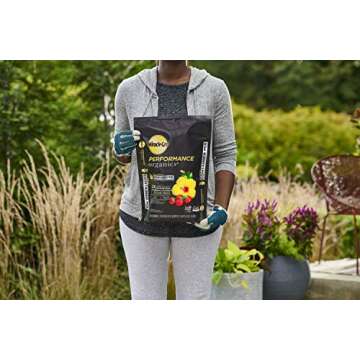 Miracle-Gro Performance Organics All Purpose Container Mix, 6 qt. - Organic, All Natural Plant Soil - Feed for up to 3 Months - All-Purpose Formula for Vegetables, Flowers and Herbs, 2-Pack