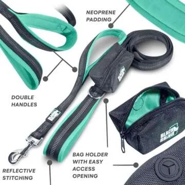 Black Rhino Heavy Duty Dog Leash - Durable and Comfortable
