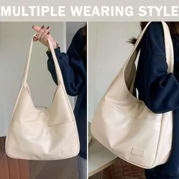 PILCAVE Chic Hobo Tote Bag for Women – Everyday Essential