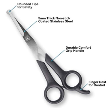Durable Pet Grooming Scissors Set for Safe Trimming