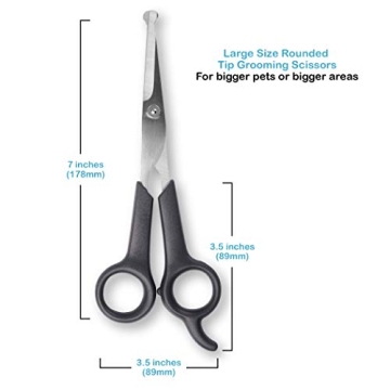 Durable Pet Grooming Scissors Set for Safe Trimming