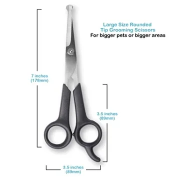Durable Pet Grooming Scissors Set for Safe Trimming