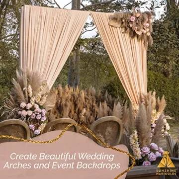 Kleantoolz Sunshine Marigolds Pampas Grass Decor Tall Jumbo Extra-Fluffy Pompas Plumes Faux Pampas Grass Boho Home Decor Pompous Grass - Six (6) Tall Stems 4ft Long (48") - Gray