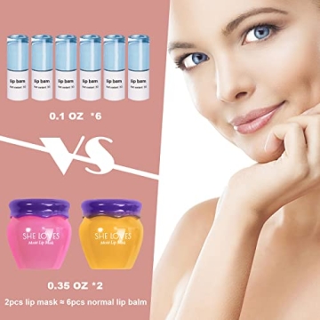 2PCS Overnight Lip Mask Set for Hydration and Repair