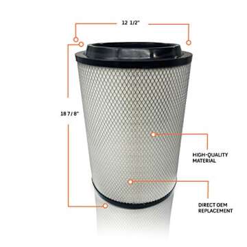 TORQUE Engine & 2 Air Filters Replacement for semi Trucks VNL 780 760 860 670 630 2002+ Replaces 20435801 AF26405 CAF24000 49084 21715813 RS4642 AF26163M LAF9201 20411815 (TR078, TR083)